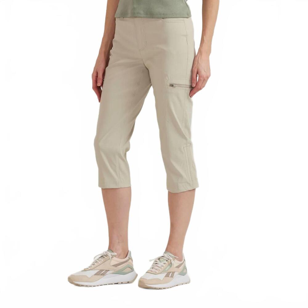 NEW EDDIE BAUER guide pro high rise capri pants in pumice